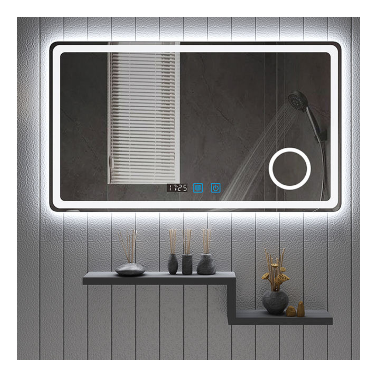 Dual-Frame Panoramic Smart Mirror
